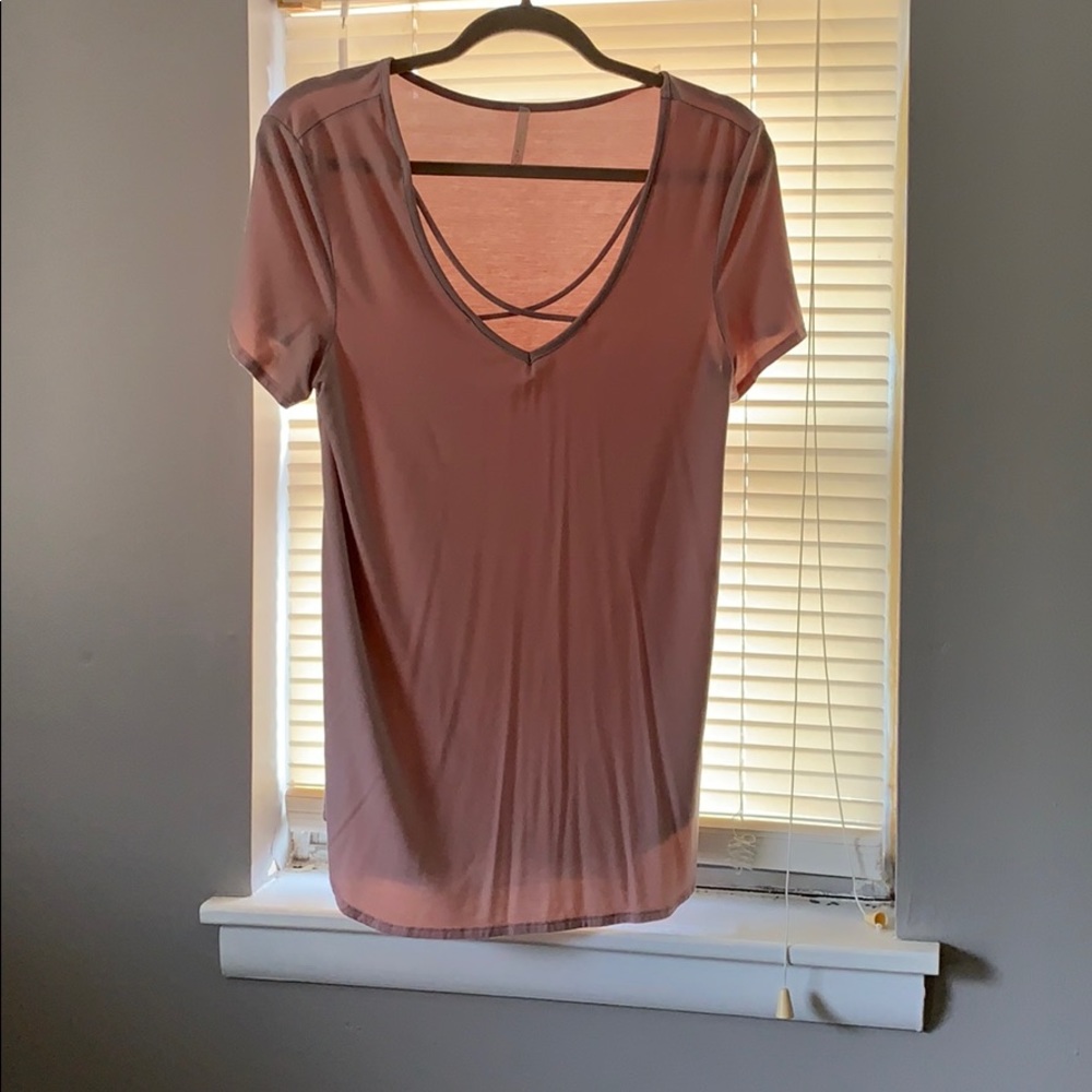 Blouse with cross front